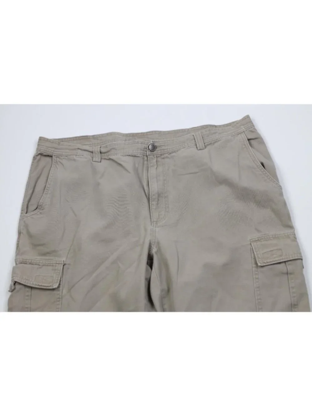 Vintage Y2K The North Face Mens 40x32 Faded Baggy Wide Leg Cargo Pants Beige
